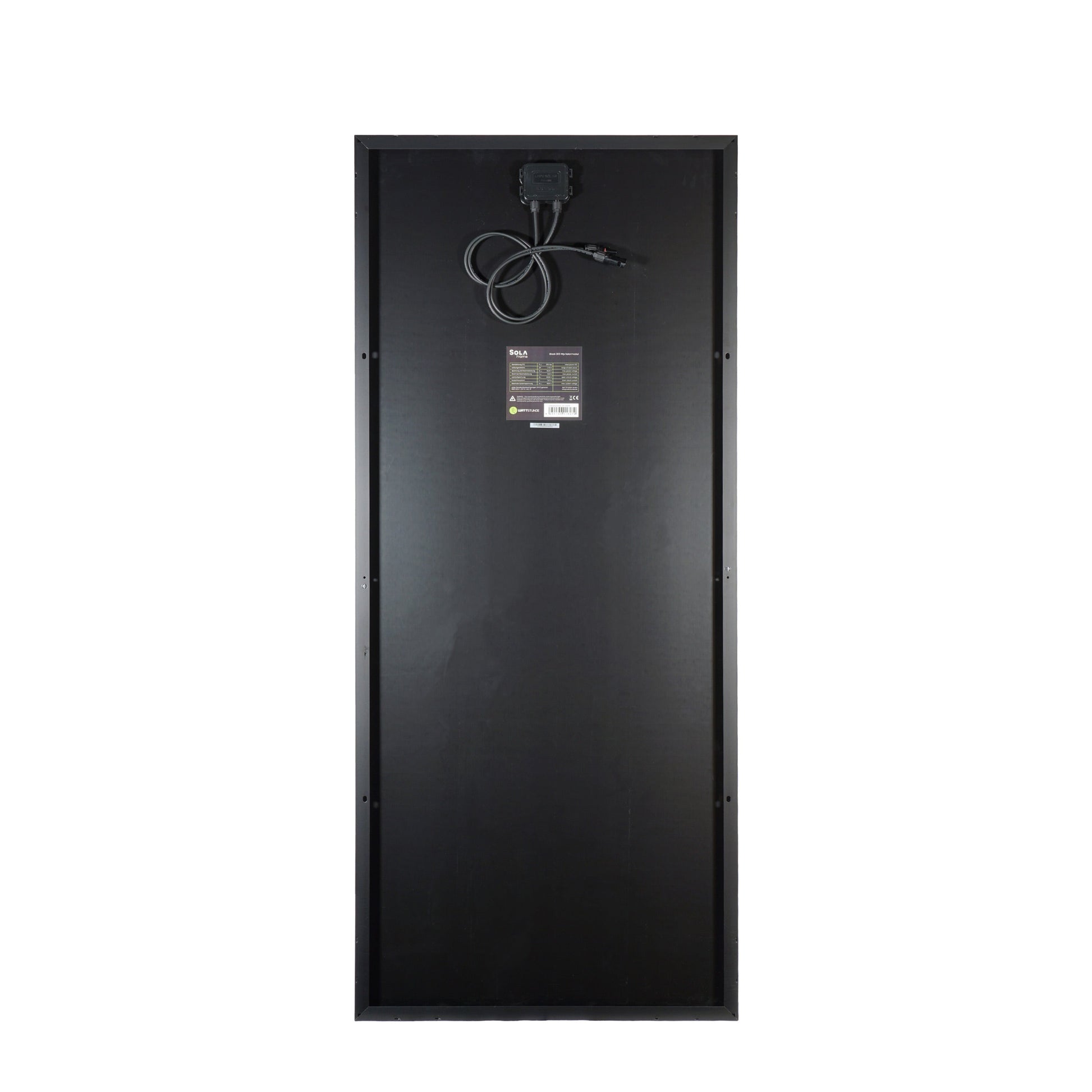WATTSTUNDE® SOLA Frame Black 205Wp