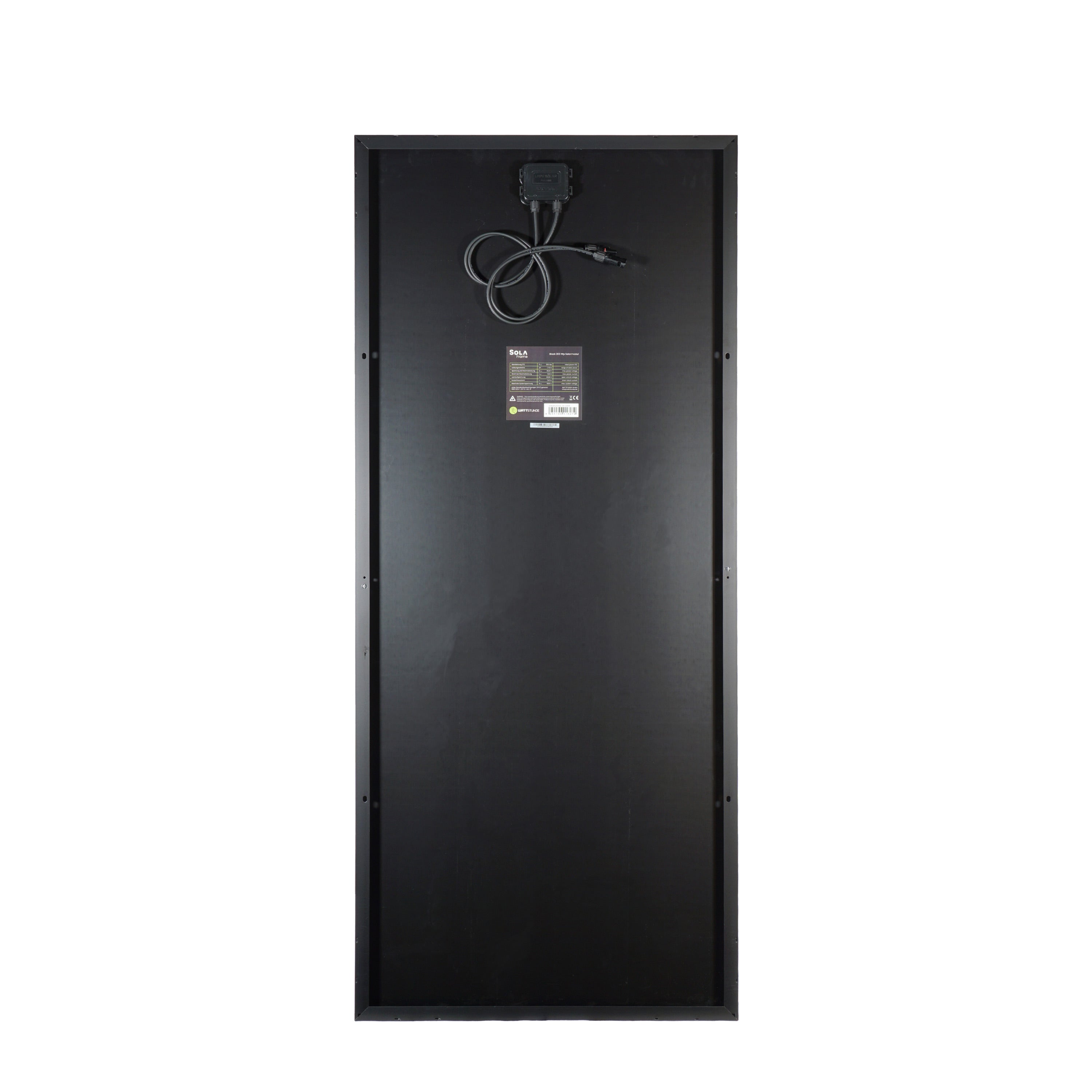 WATTSTUNDE® SOLA Frame Black 205Wp