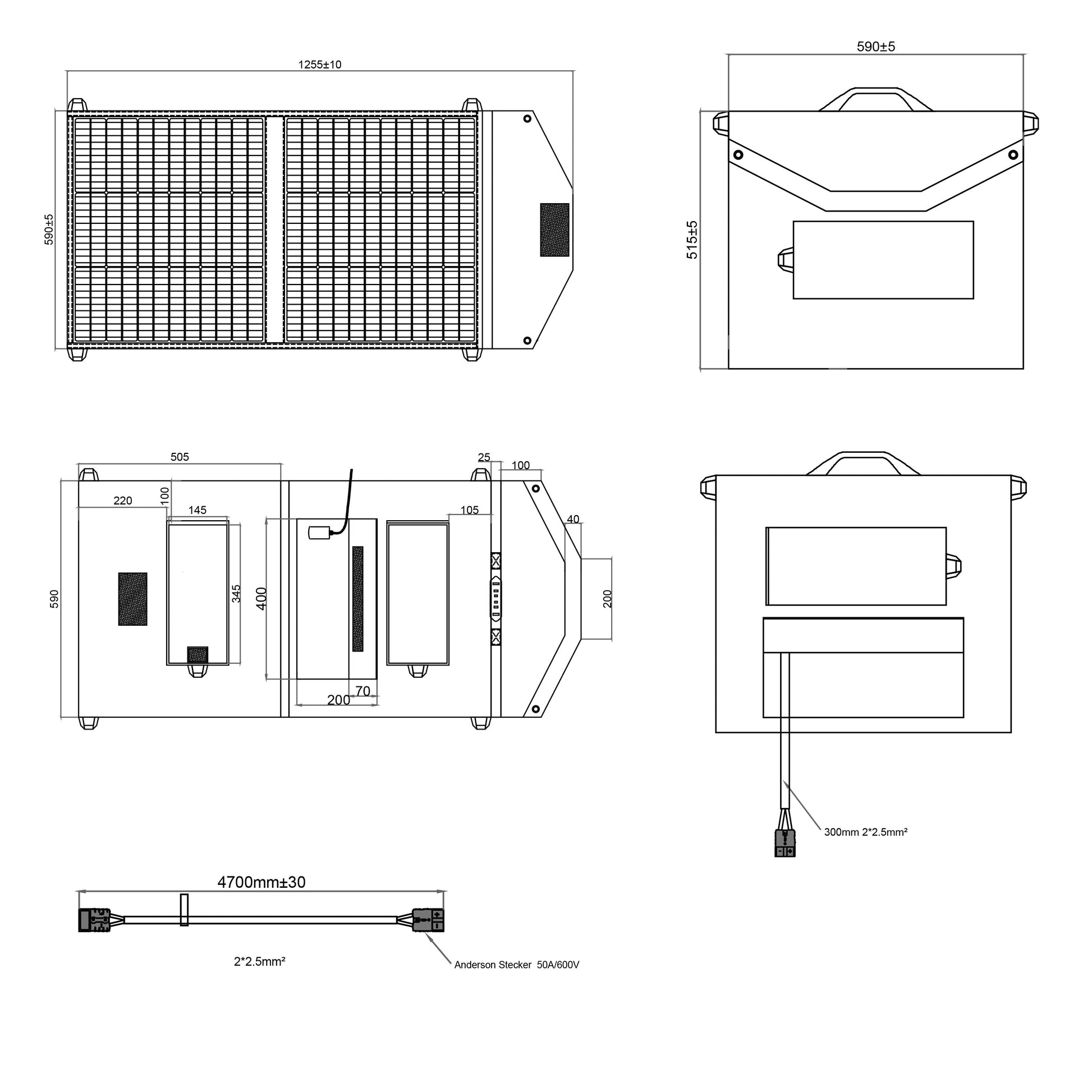 WATTSTUNDE® SOLA Ease 100Wp SunFolder Solartasche