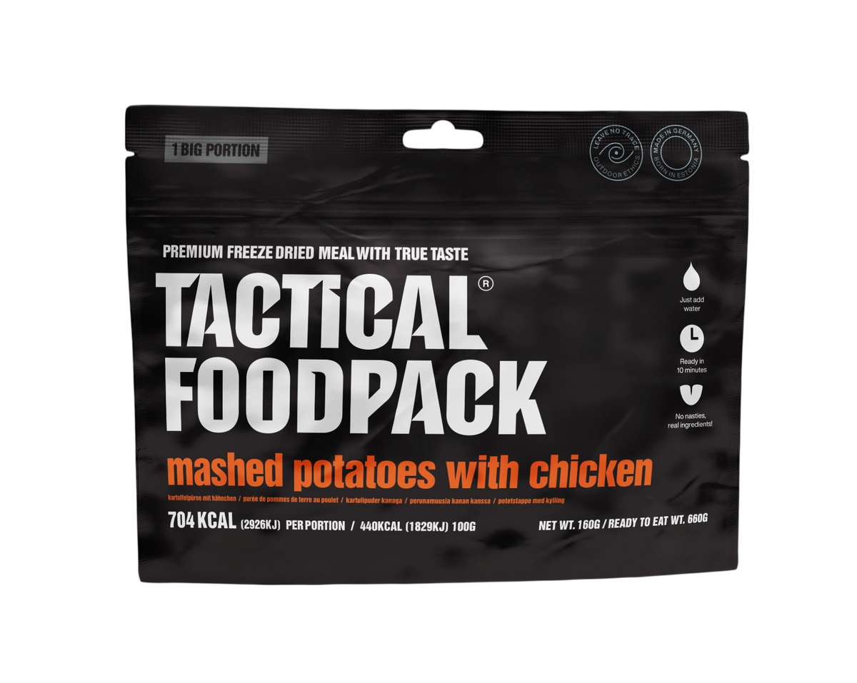 15 x Tactical Foodpack BIG Kartoffelpüree mit Hühnchen – Gefriergetrocknet, 704 kcal