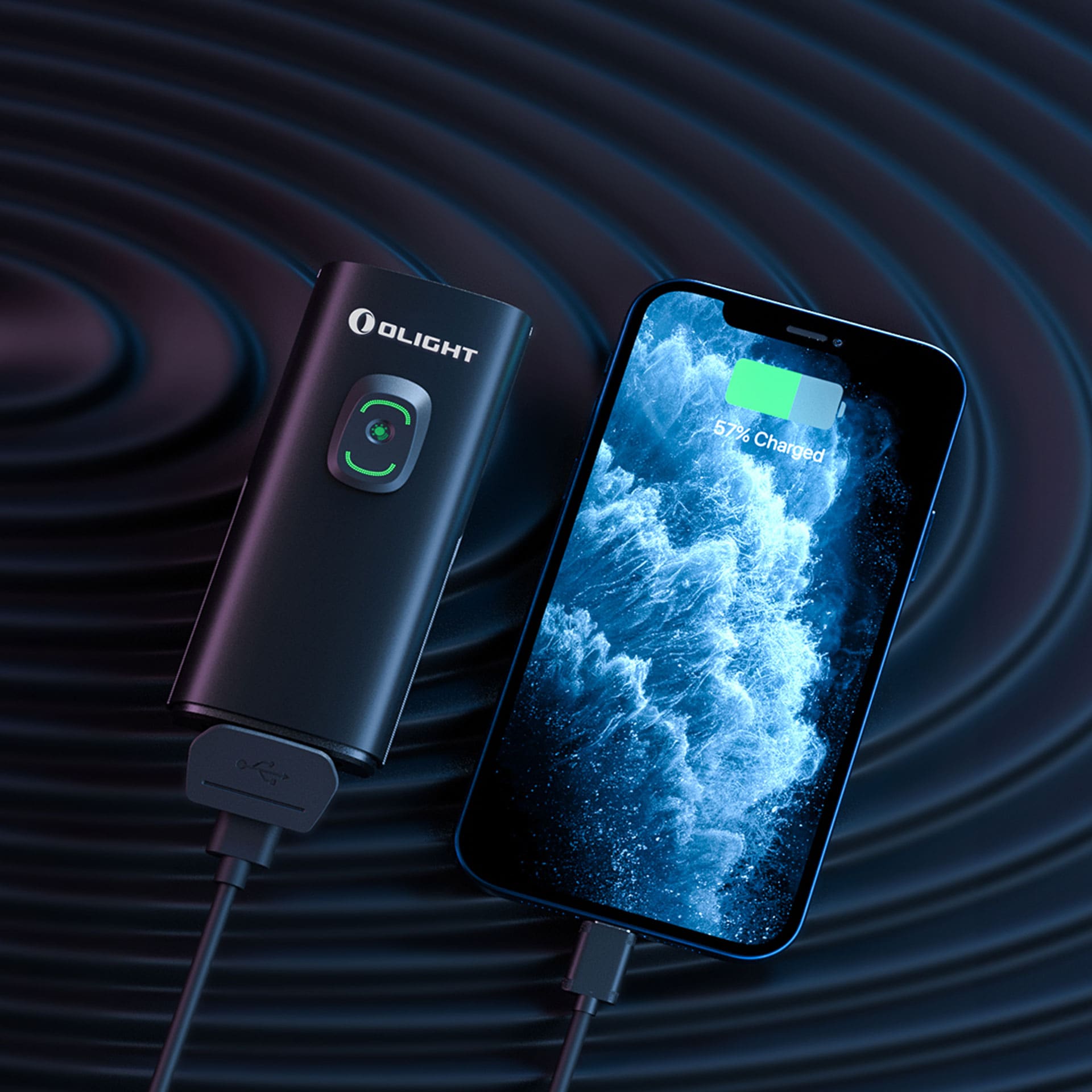 Olight - RN 2000 - Vorderes Fahrradlicht mit Halterung - 2000 Lumen