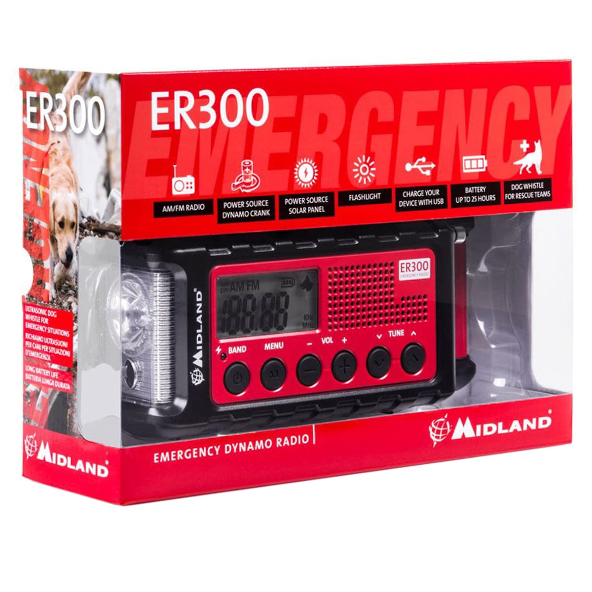 Midland - ER300 AM/FM - Notfallradio mit Powerbank