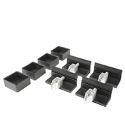 WATTSTUNDE® Hausdachhalterung Endklemmen + Kappen