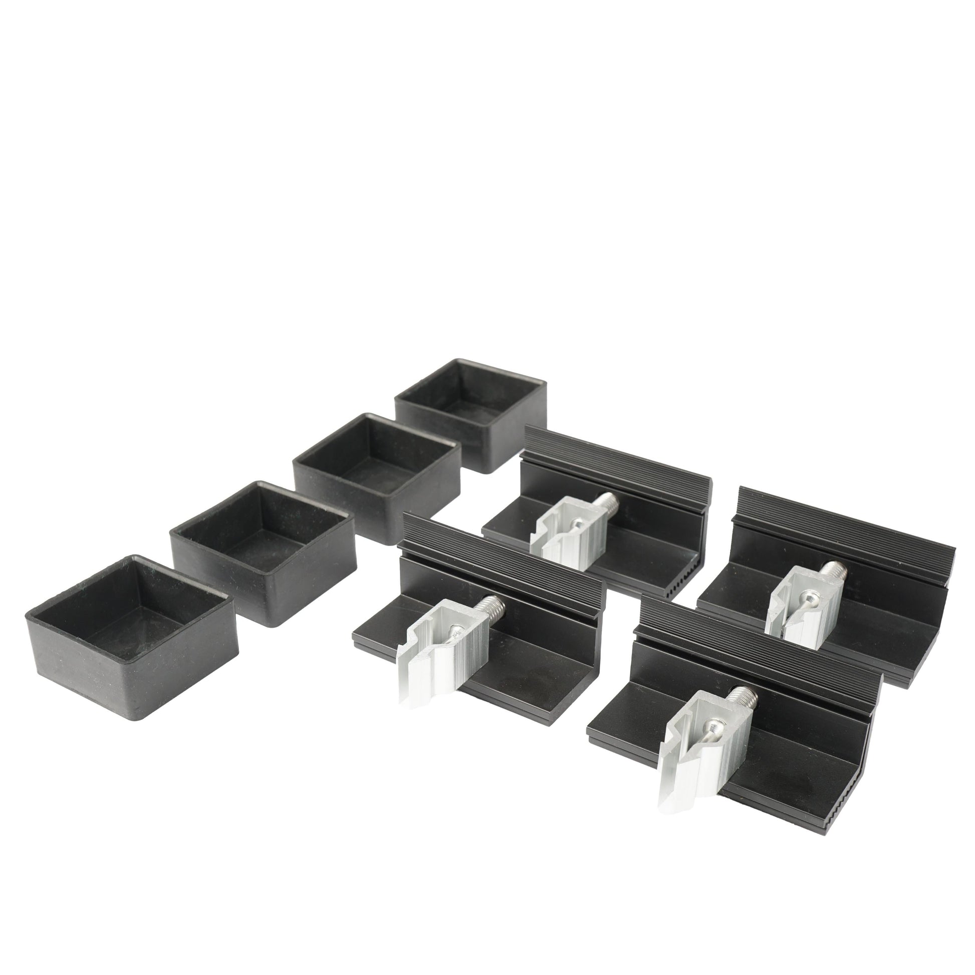 WATTSTUNDE® Hausdachhalterung Endklemmen + Kappen