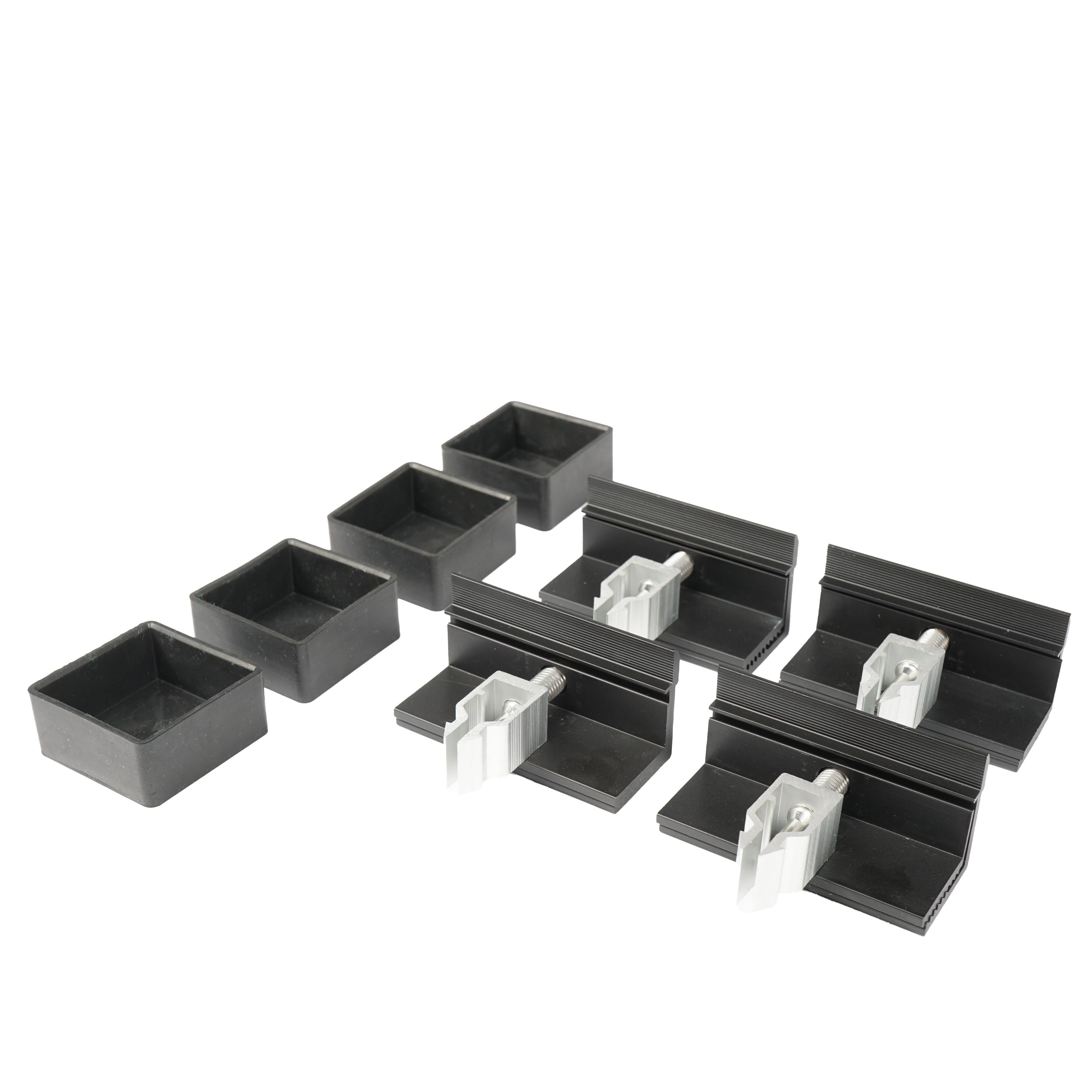 WATTSTUNDE® Hausdachhalterung Endklemmen + Kappen