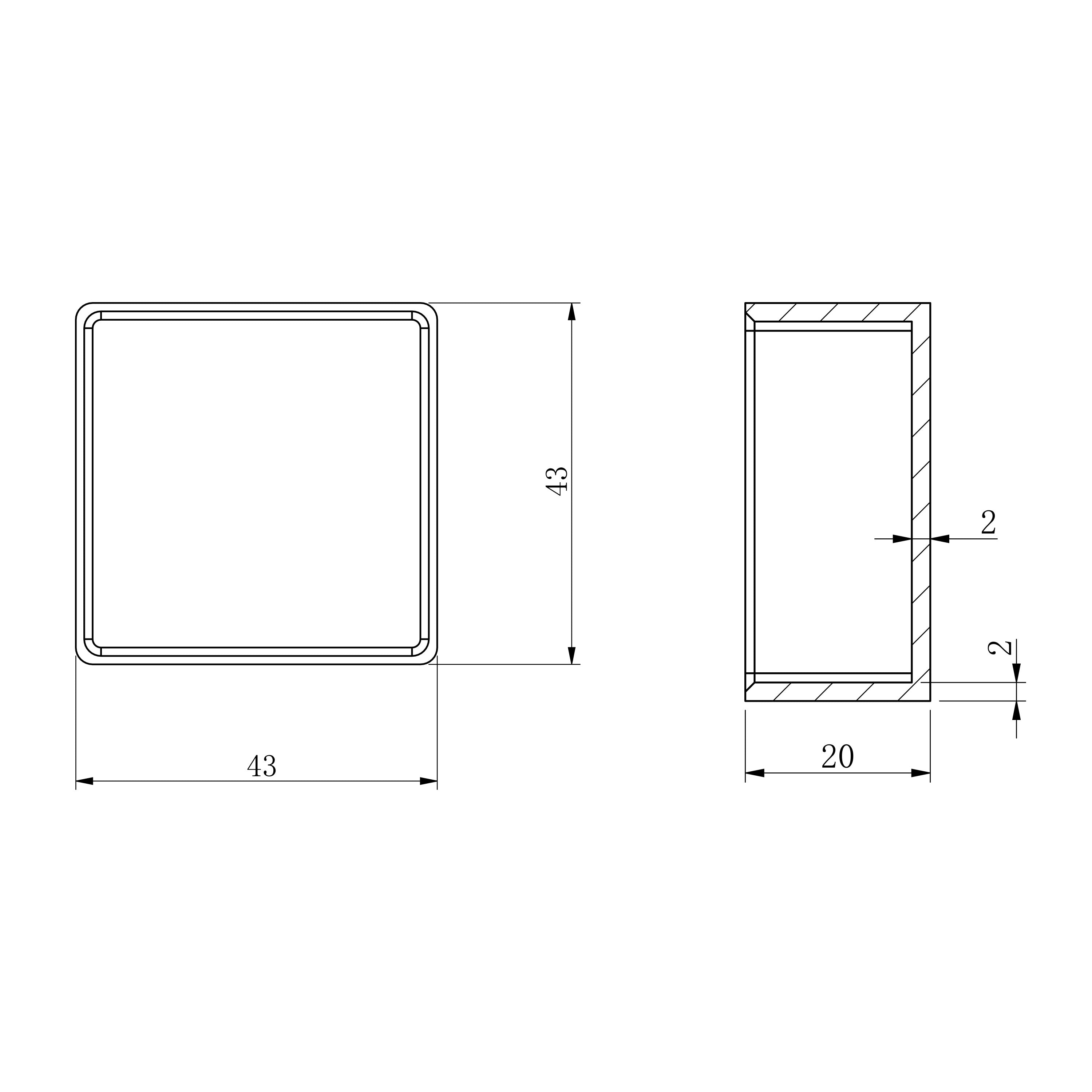 WATTSTUNDE® Hausdachhalterung Endklemmen + Kappen
