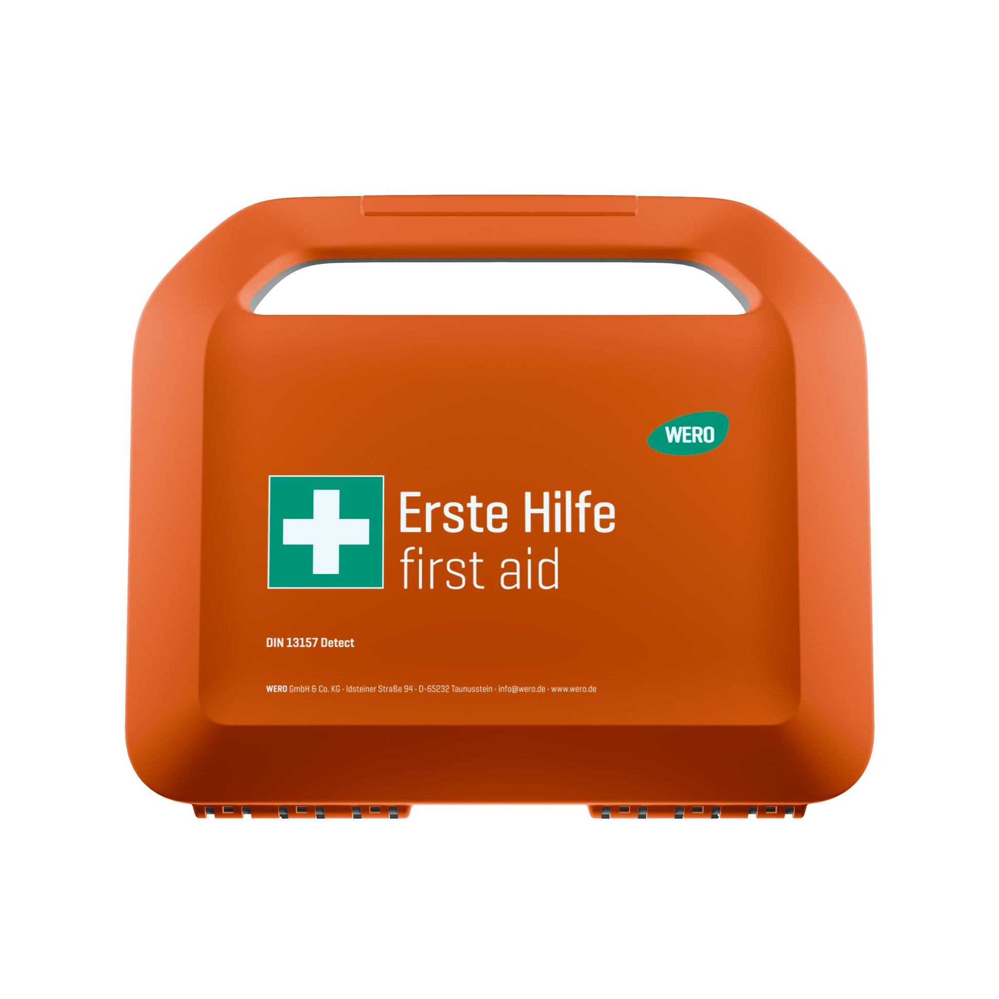 WERO Smart Case® klein - Erste-Hilfe-Koffer DIN 13157 - mit Weroplast® PowerDetect Pflastern