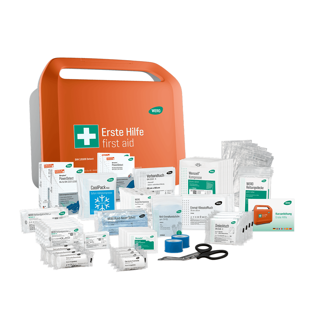 WERO Smart Case® groß - Erste-Hilfe-Koffer DIN 13169 - detektierbar