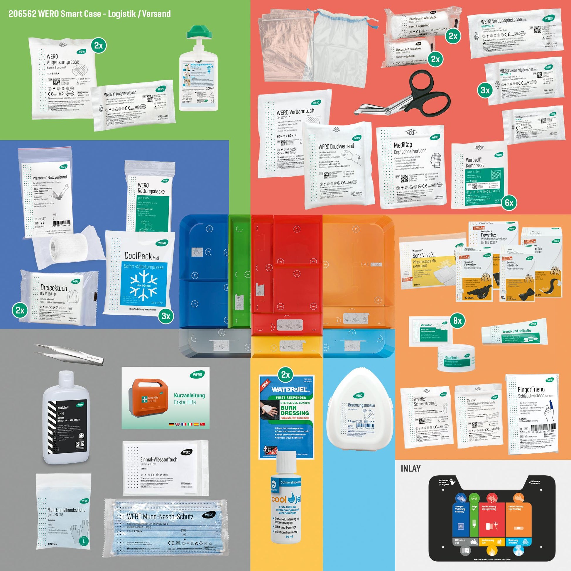 WERO Smart Case® Erste-Hilfe-Koffer DIN 13157 - Logistik / Versand