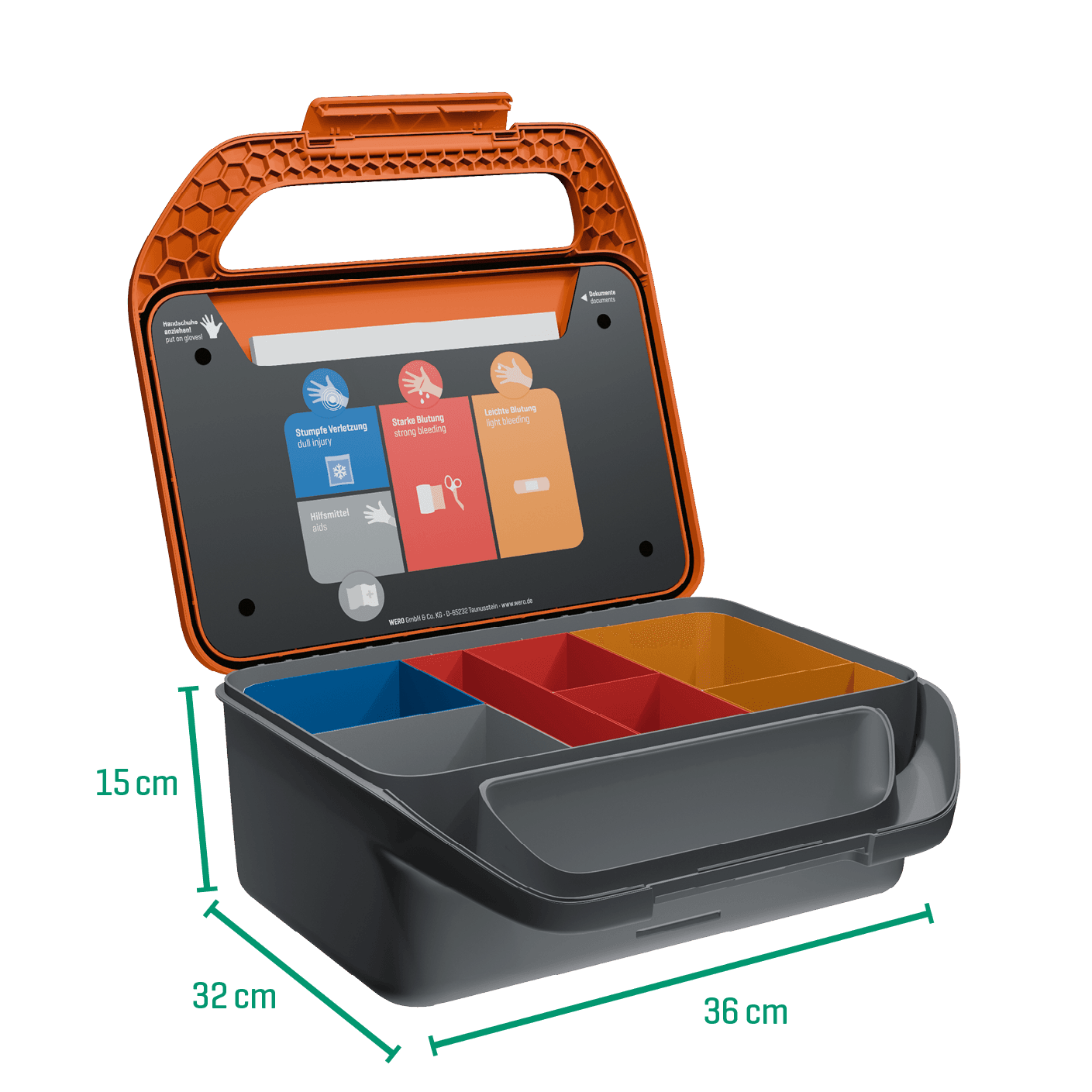 WERO Smart Case® Erste-Hilfe-Koffer - DIN 13157 erweitert - Allround