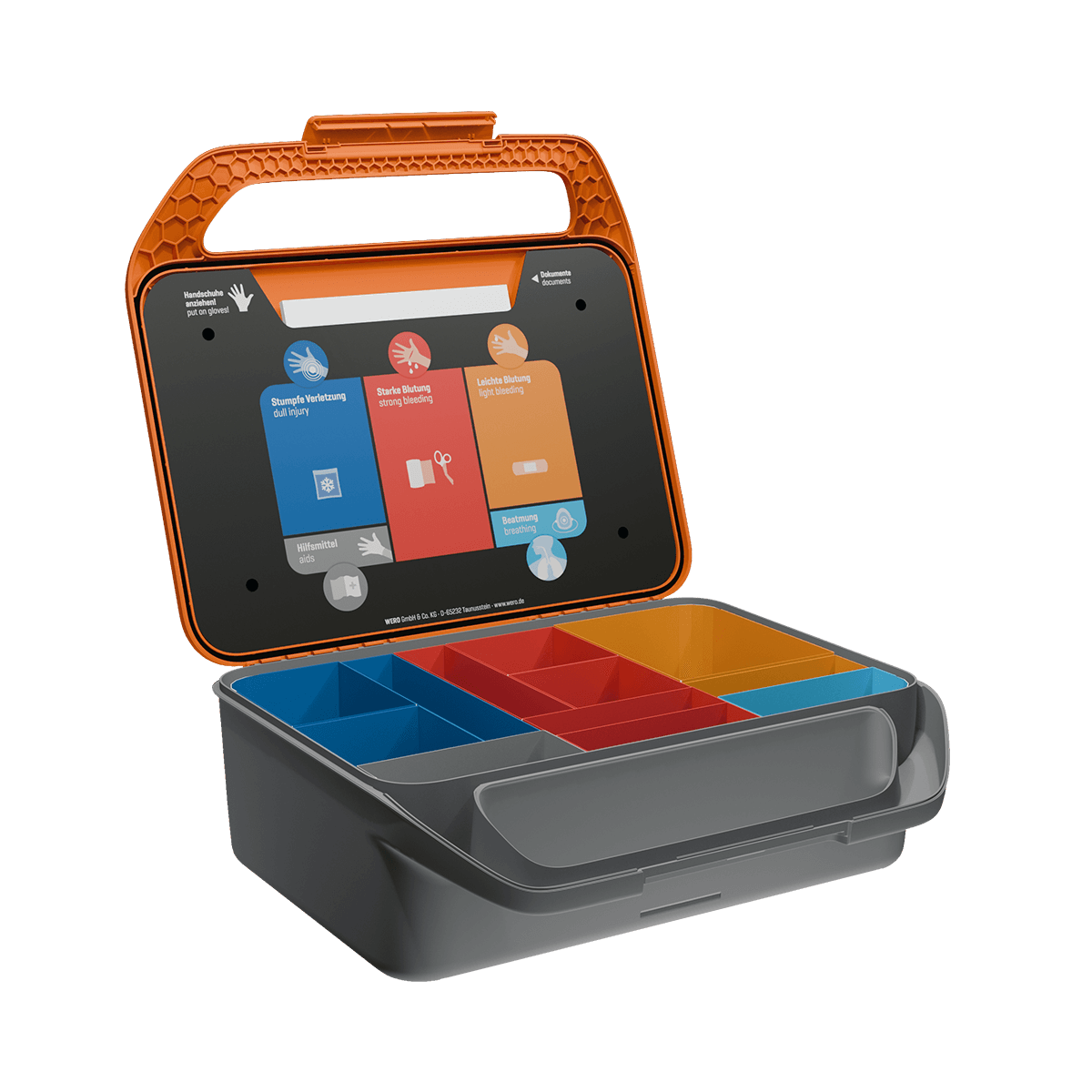 WERO Smart Case® Erste-Hilfe-Koffer - DIN 13157 erweitert - Allround Plus