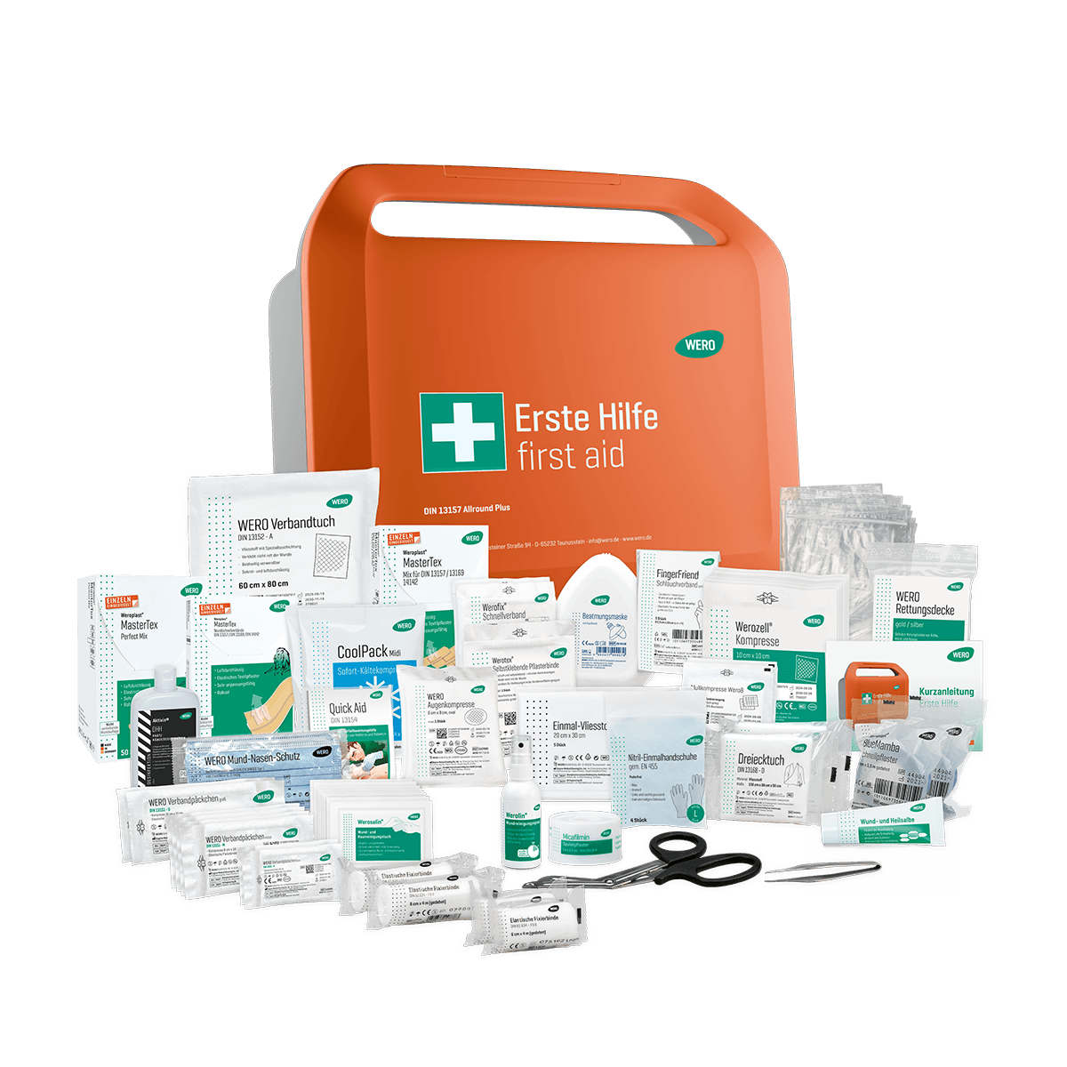WERO Smart Case® Erste-Hilfe-Koffer - DIN 13157 erweitert - Allround Plus