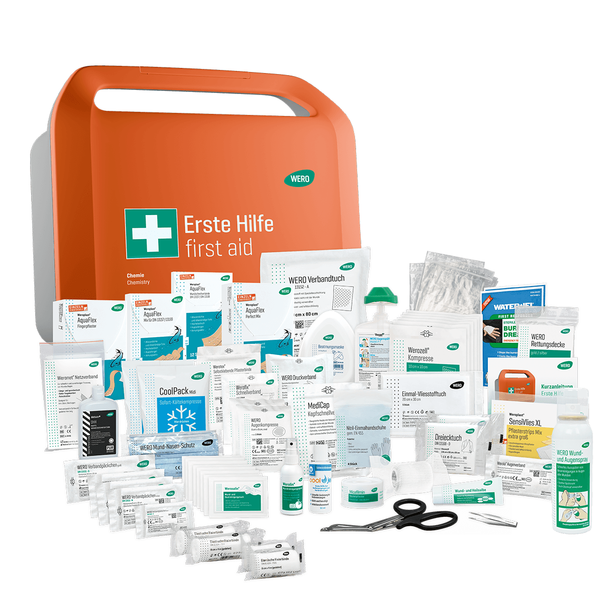 WERO Smart Case® - Erste-Hilfe-Koffer DIN 13157 - Chemie