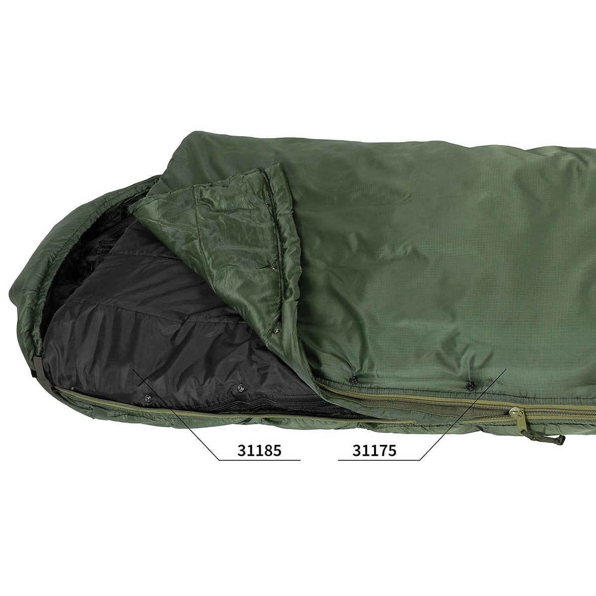 GI Modular Schlafsack System, Innenteil, "Interm.", schwarz