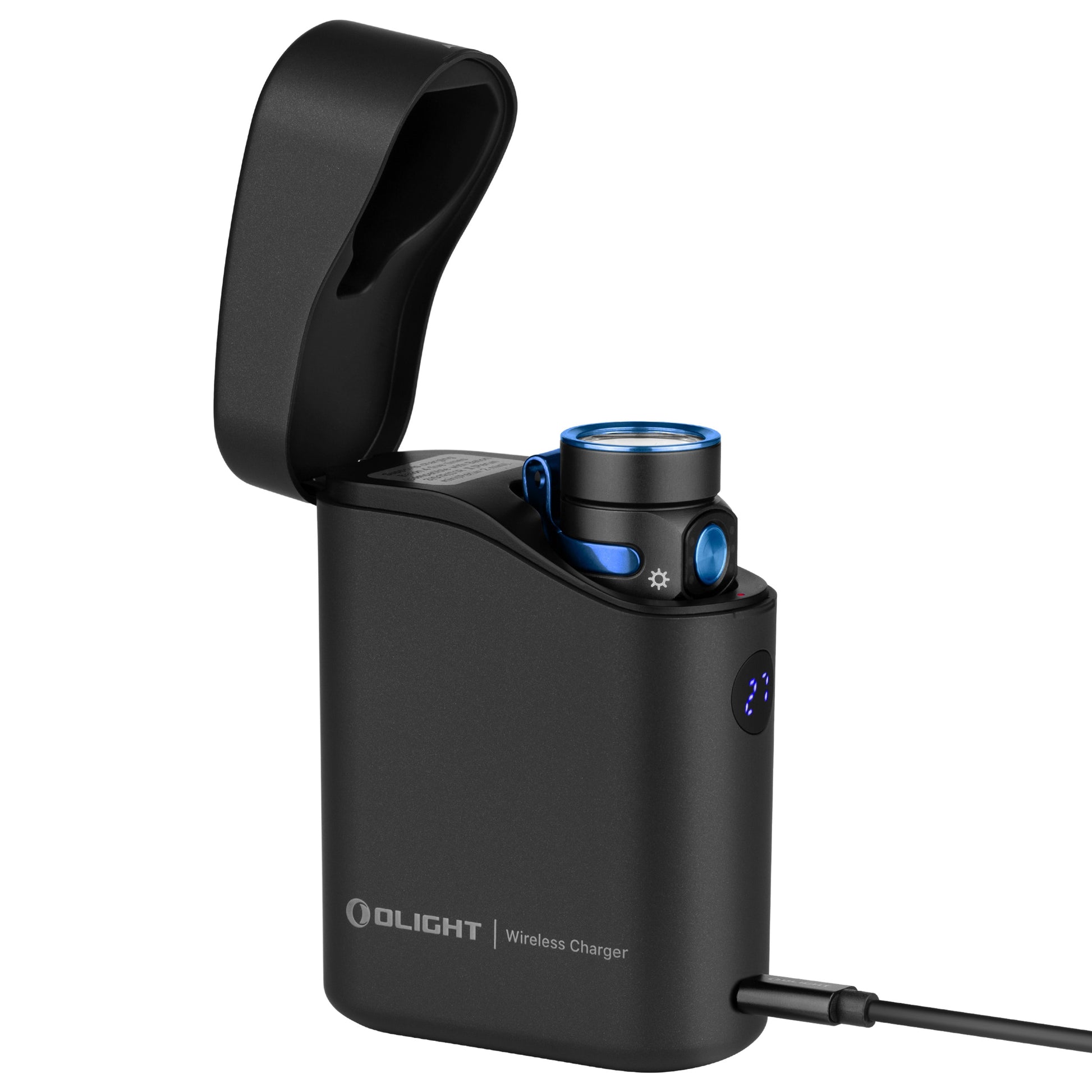 Olight - Baton 4 Premium Edition- Akku-Taschenlampe mit Kabellosem Ladeetui 1300 Lumen - Black