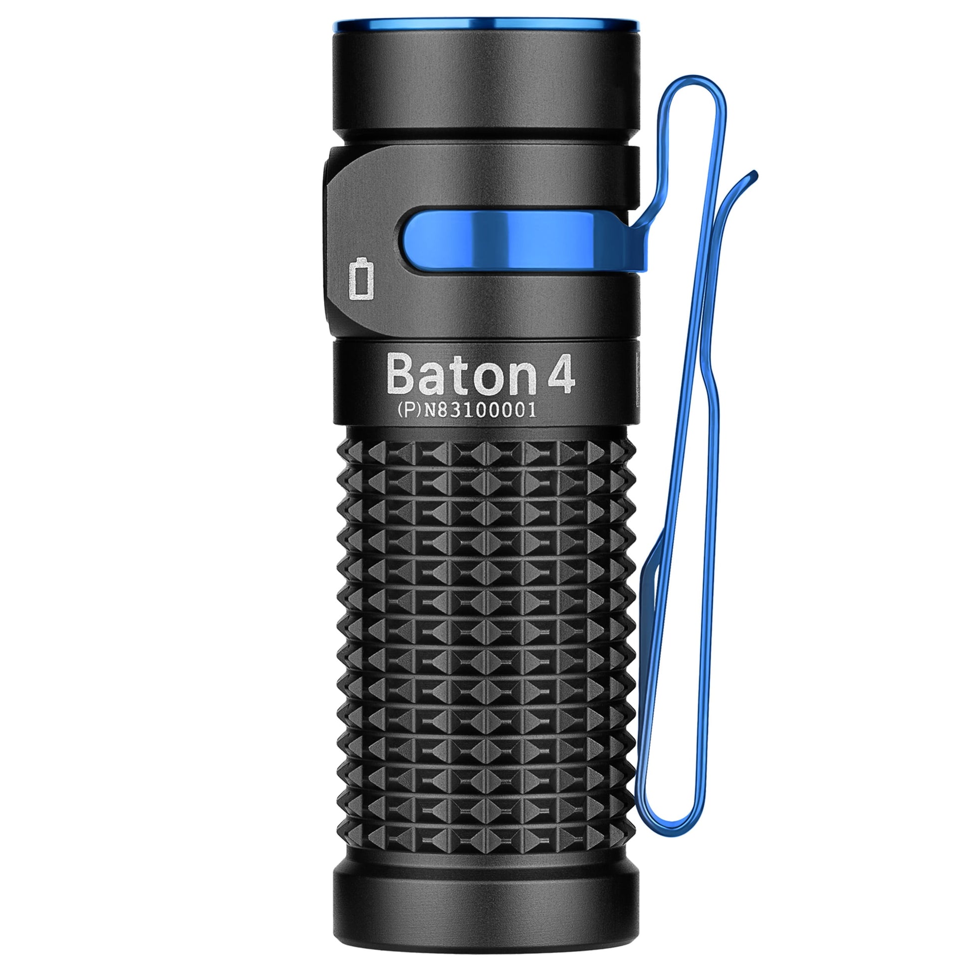 Olight - Baton 4 Premium Edition- Akku-Taschenlampe mit Kabellosem Ladeetui 1300 Lumen - Black