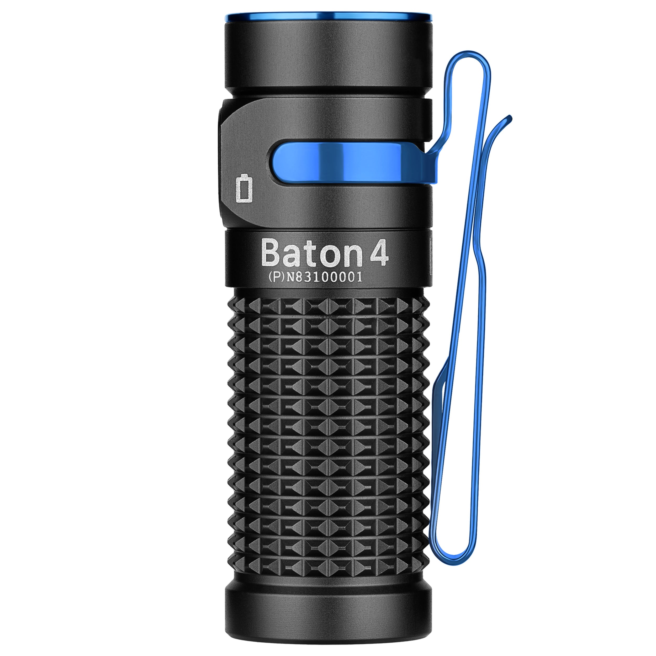 Olight - Baton 4 Premium Edition- Akku-Taschenlampe mit Kabellosem Ladeetui 1300 Lumen - Black