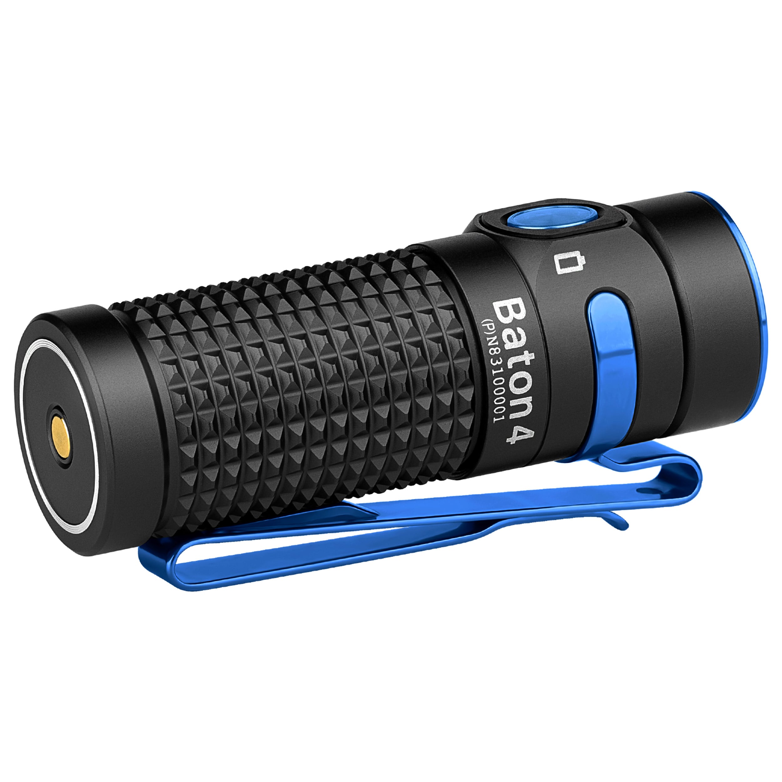 Olight - Baton 4 Premium Edition- Akku-Taschenlampe mit Kabellosem Ladeetui 1300 Lumen - Black