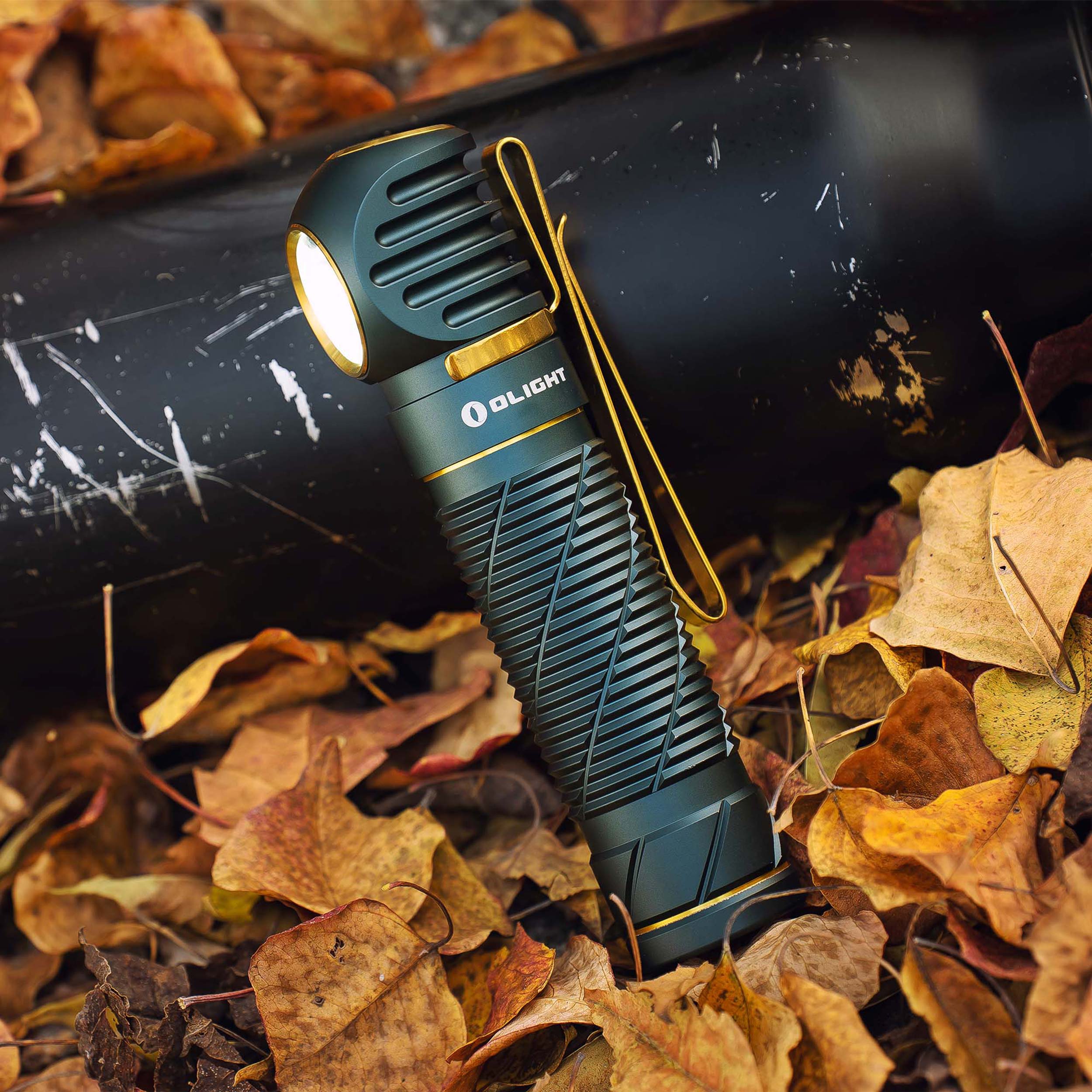 Olight - Perun 2 Cool White Kit Dream Blue - Stirn- und Winkeltaschenlampe mit Stirnband - 2500 Lumen