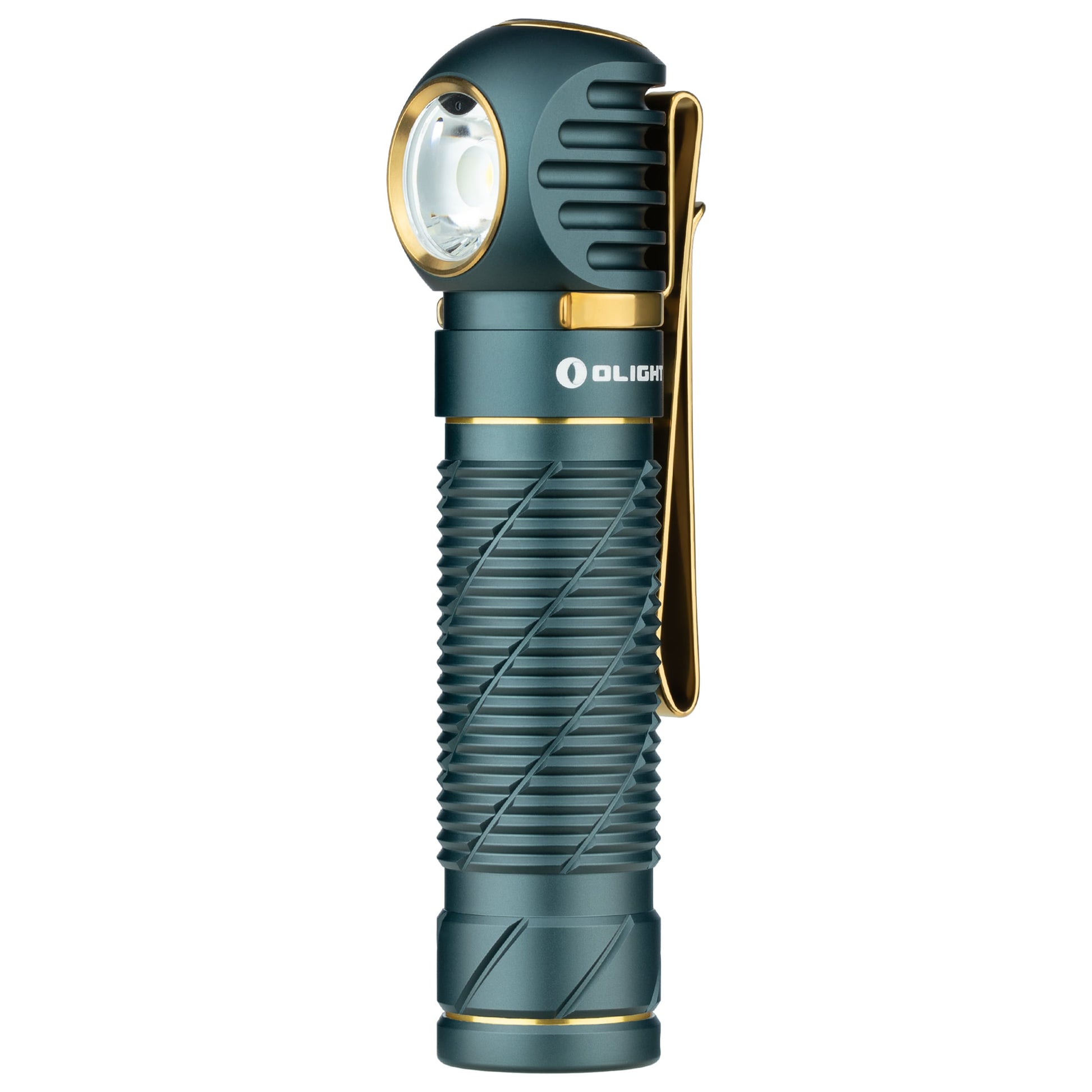 Olight - Perun 2 Cool White Kit Dream Blue - Stirn- und Winkeltaschenlampe mit Stirnband - 2500 Lumen