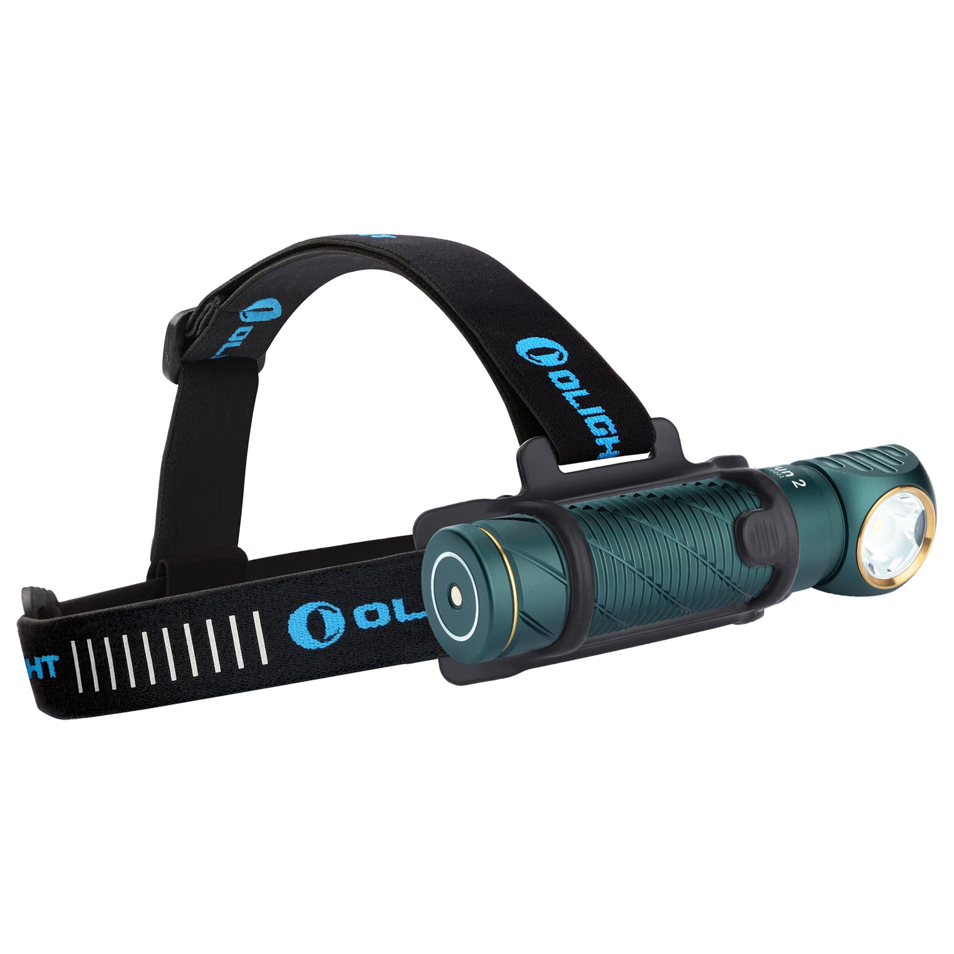Olight - Perun 2 Cool White Kit Dream Blue - Stirn- und Winkeltaschenlampe mit Stirnband - 2500 Lumen
