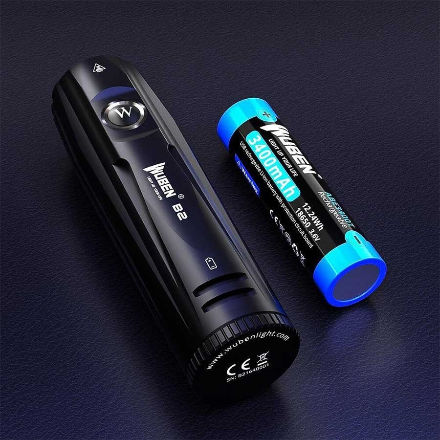 Wuben - B2 Fahrradlicht vorne Black - 1300 Lumen