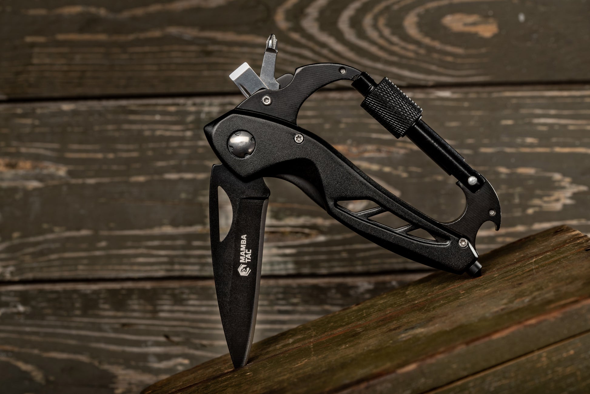 Mamba - Tac Knife Clip Multitool 6 in 1 - Black