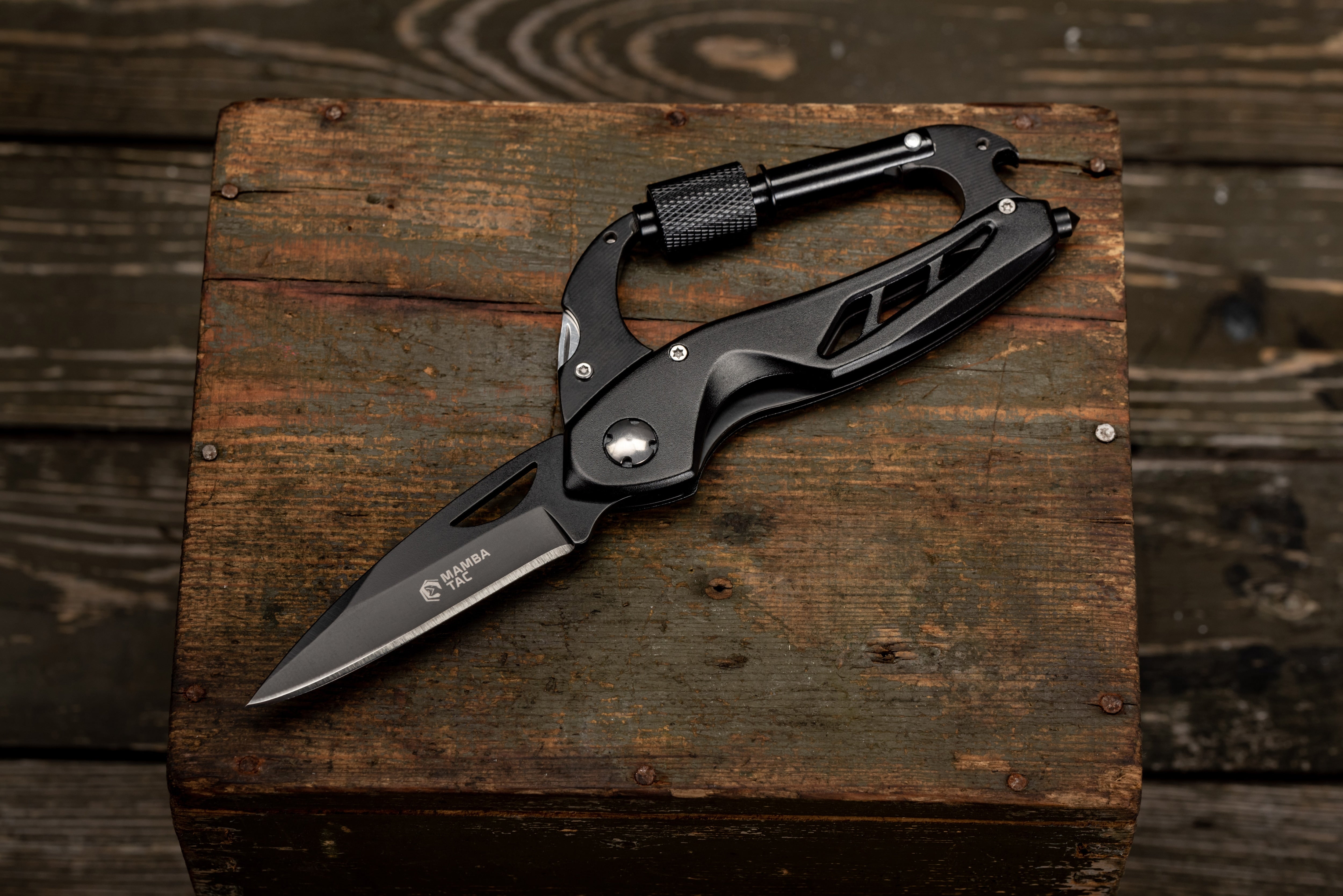 Mamba - Tac Knife Clip Multitool 6 in 1 - Black