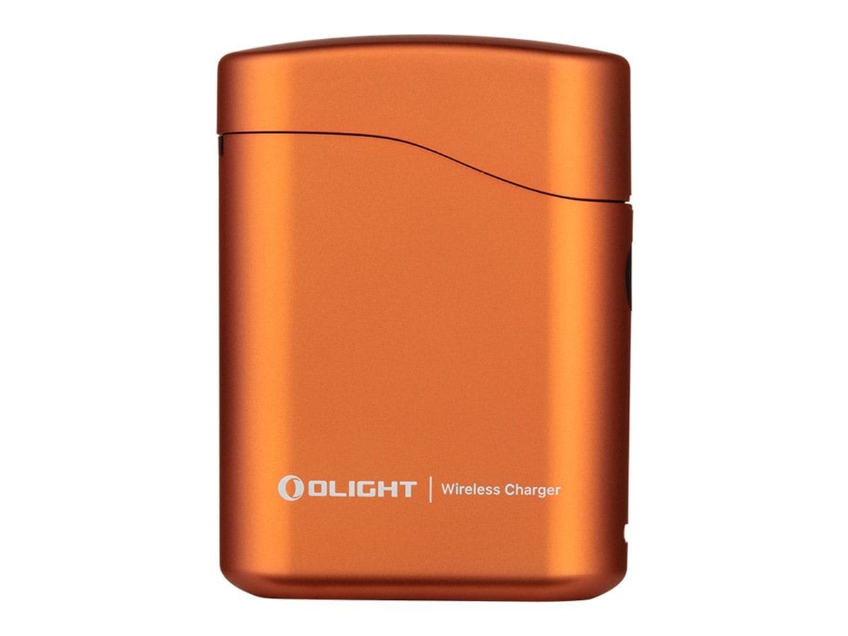 Olight - Baton 4 Premium Edition Orange - Taschenlampe mit kabelloser Ladestation - 1300 Lumen