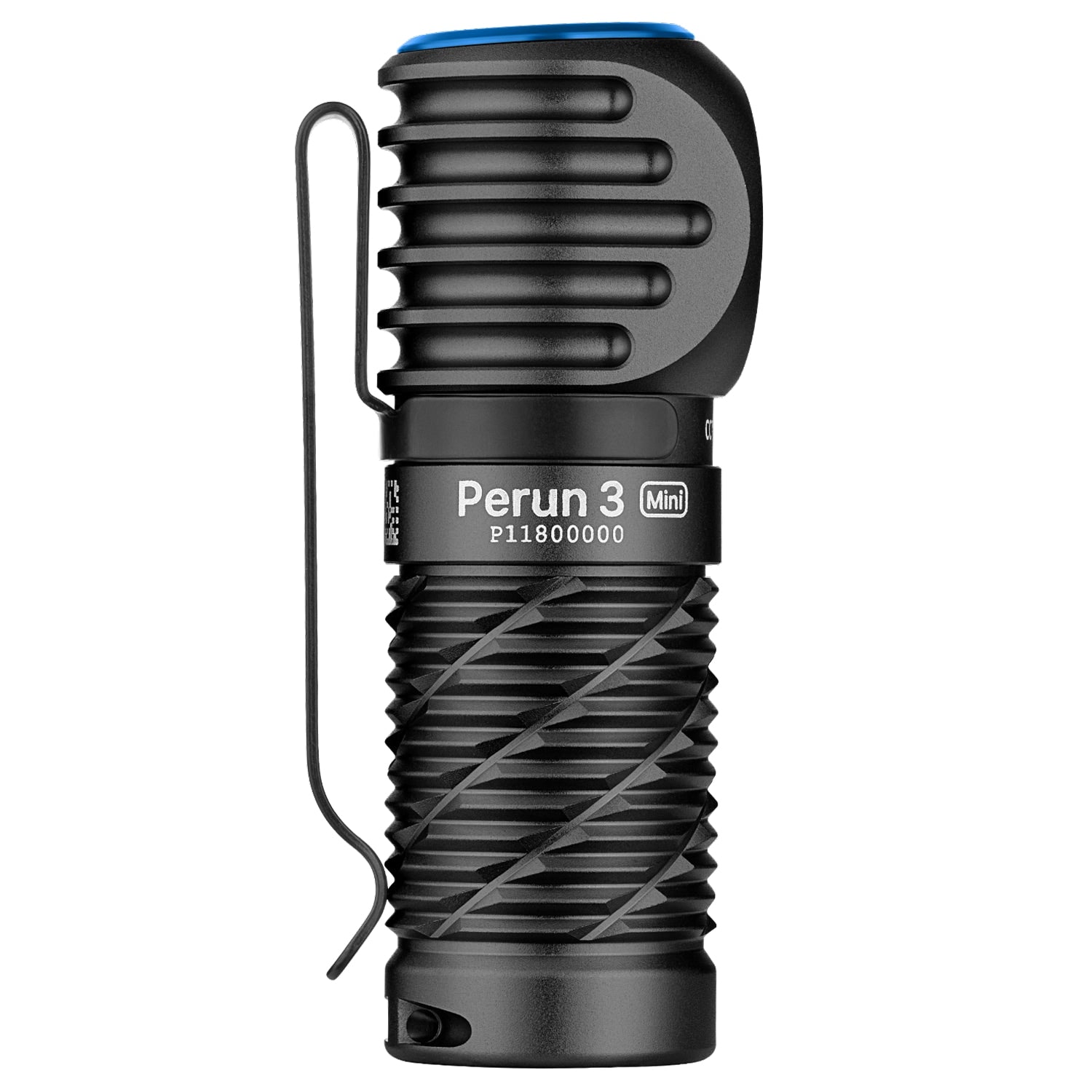 Olight - Perun 3 Mini Cool White Black Stirn- und Winkeltaschenlampe mit Stirnband - 1250 Lumen
