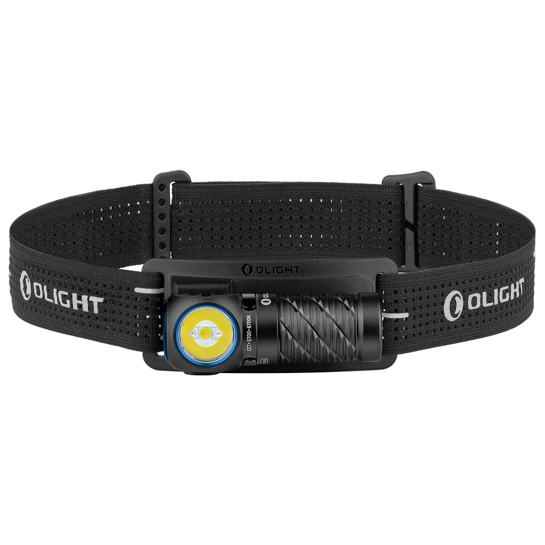 Olight - Perun 3 Mini Cool White Black Stirn- und Winkeltaschenlampe mit Stirnband - 1250 Lumen