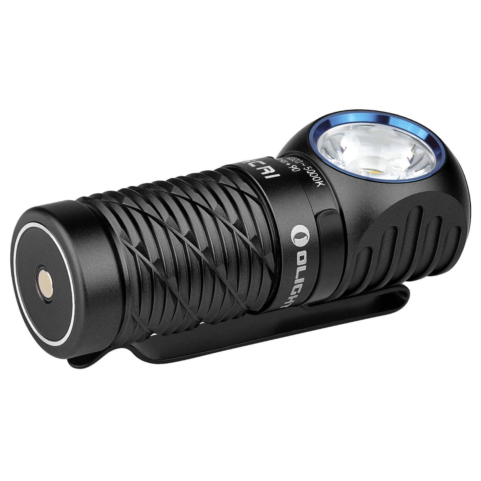 Olight - Perun 3 Mini HCRI Neutral White Black - Kopf- und Winkeltaschenlampe mit Stirnband - 920 Lumen