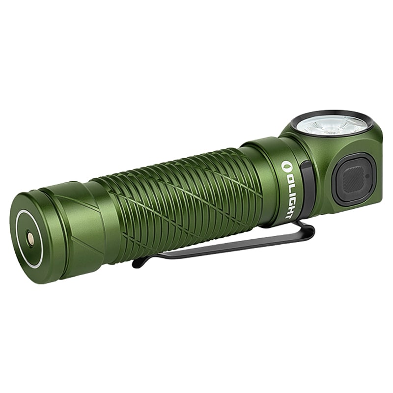 Olight - Perun 3 OD Green Stirnlampe und Winkel-Taschenlampe mit Stirnband - 3000 Lumen