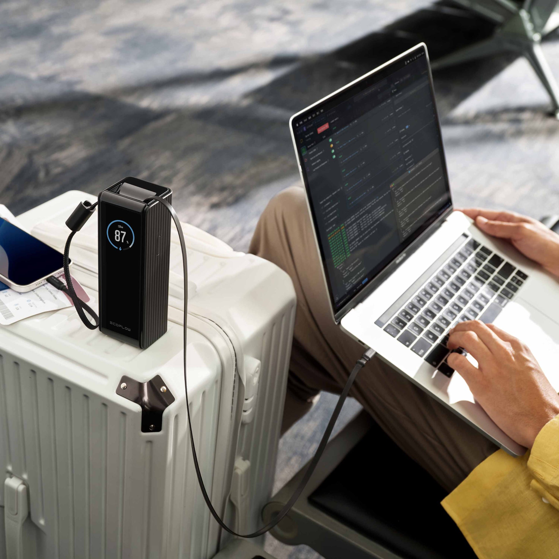 EcoFlow RAPID 25K mit integriertem Kabel schwarz