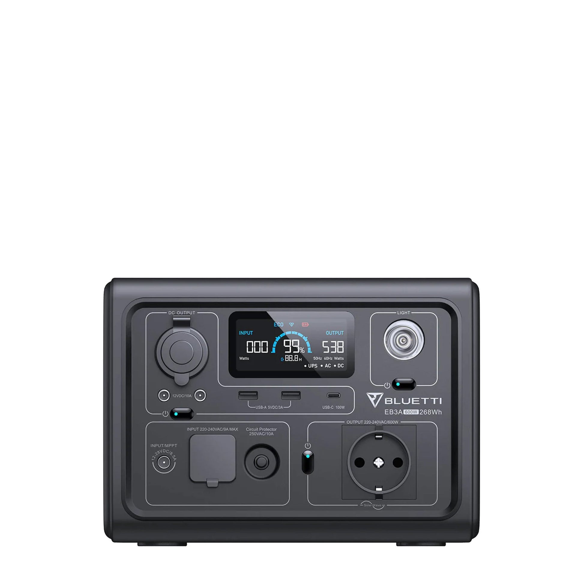 Bluetti EB3A Tragbare Powerstation 268Wh