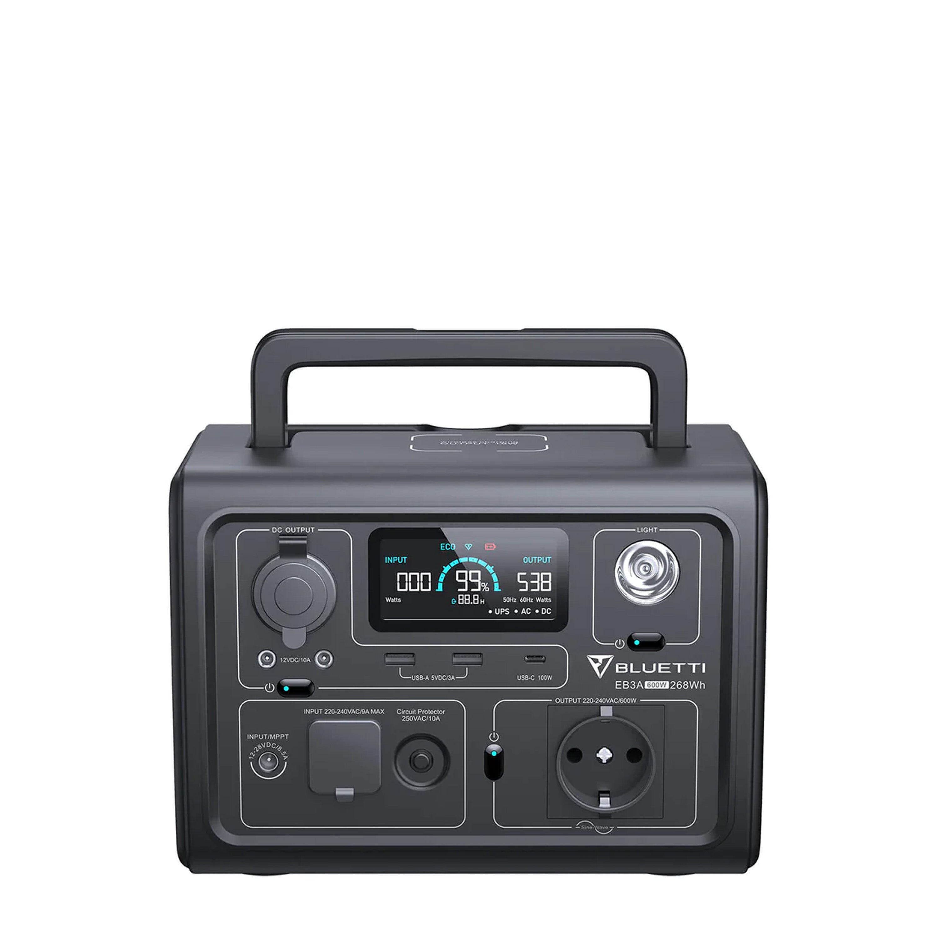 Bluetti EB3A Tragbare Powerstation 268Wh