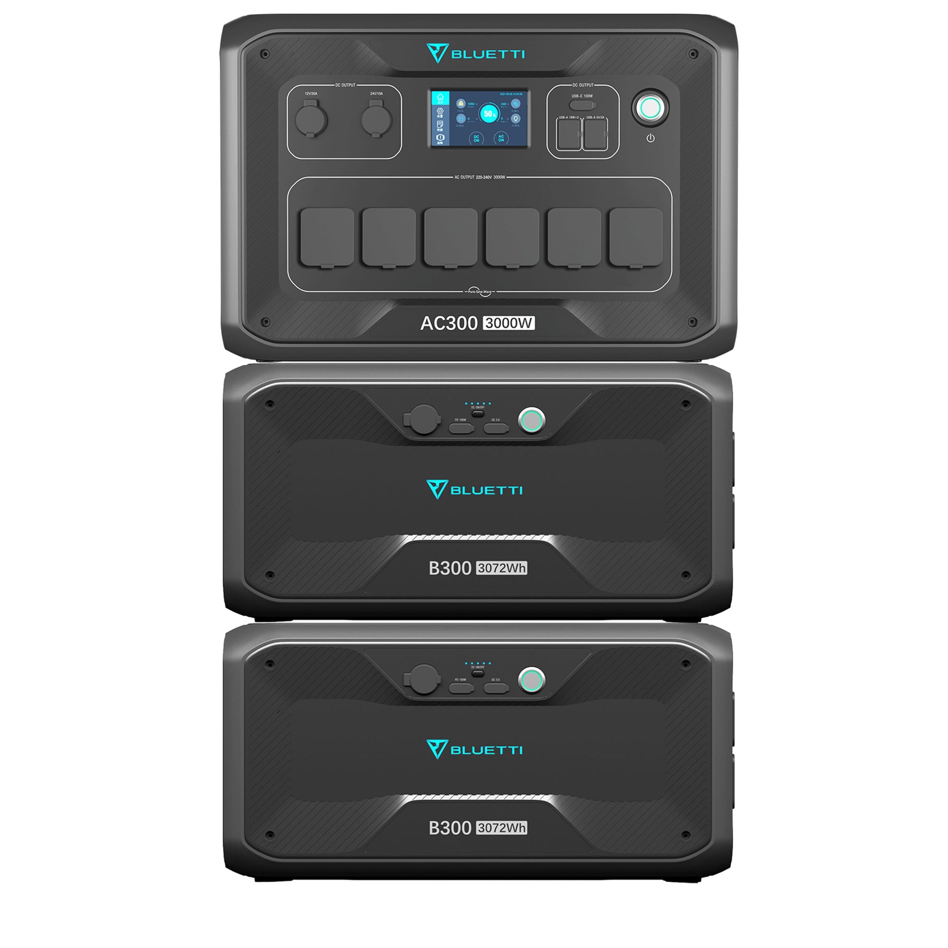 Bluetti AC300 Powerstation + B300 Zusatzbatterie Heimspeicher Energiesystem