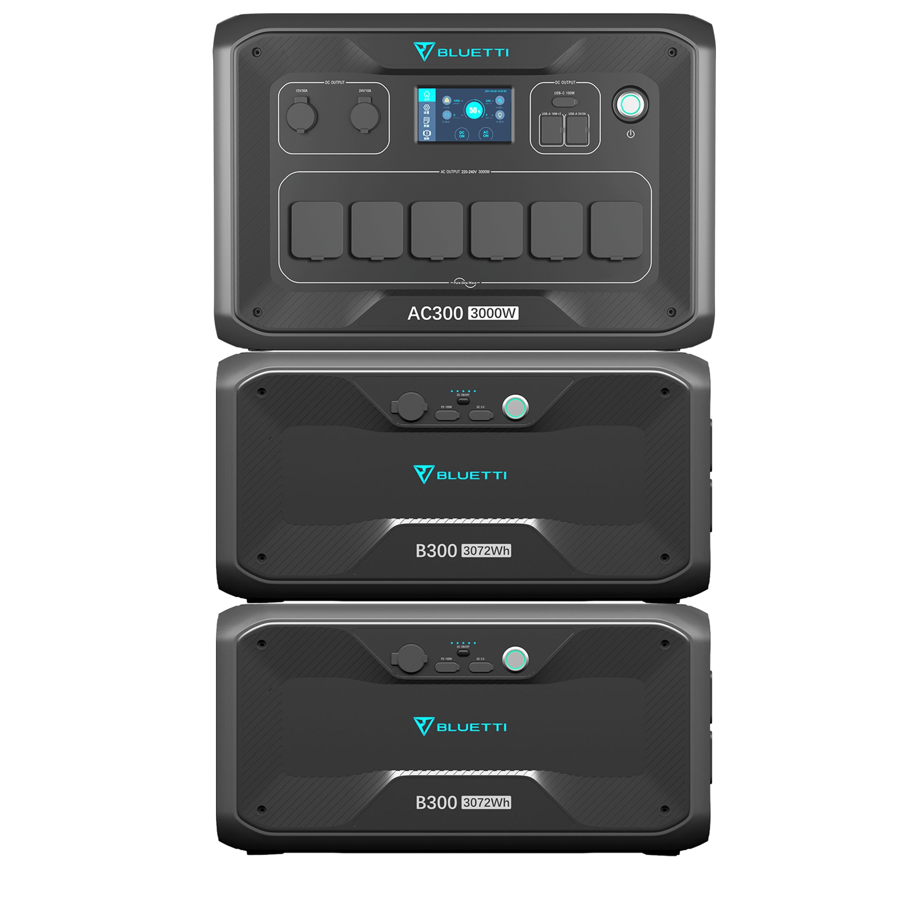 Bluetti AC300 Powerstation + B300 Zusatzbatterie Heimspeicher Energiesystem
