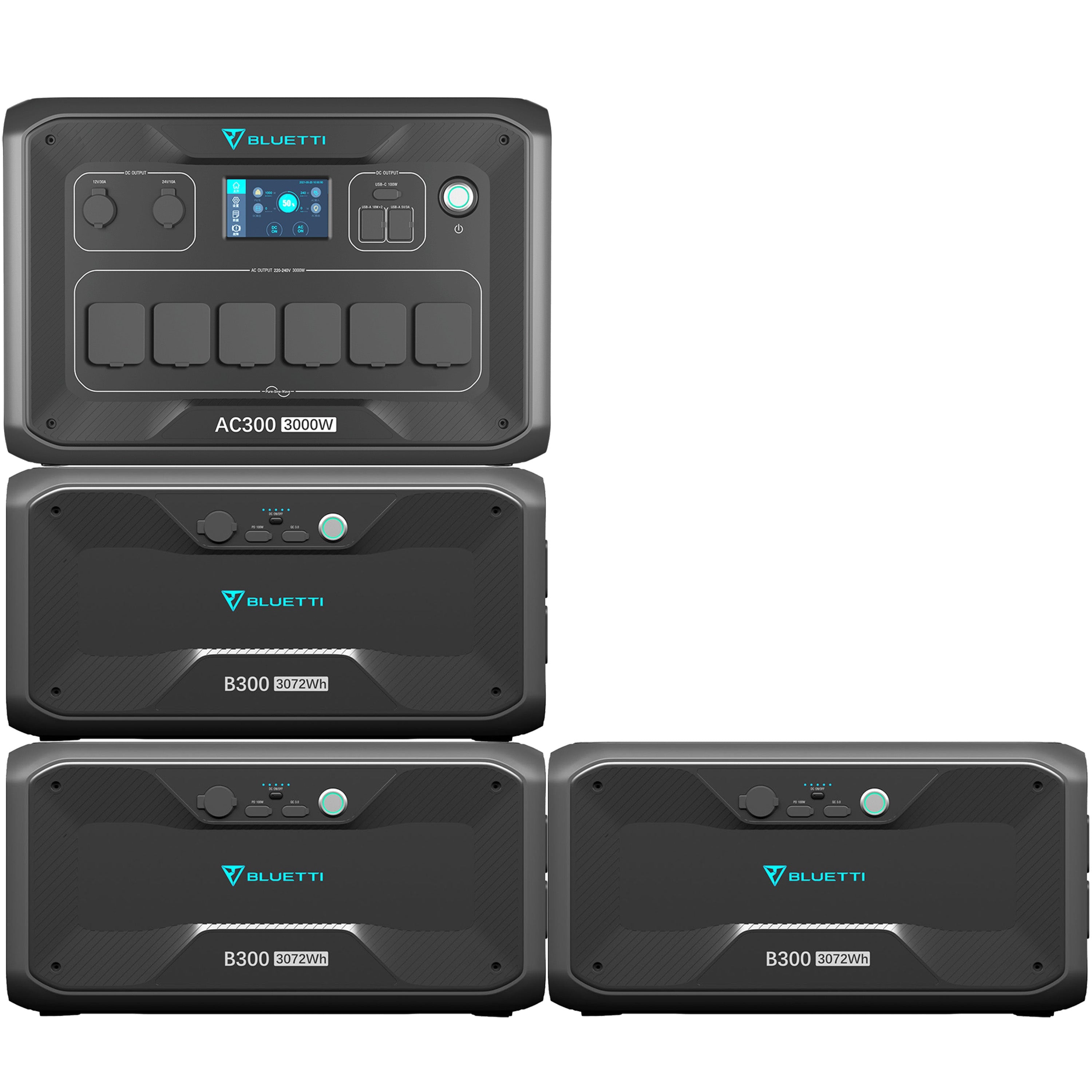 Bluetti AC300 Powerstation + B300 Zusatzbatterie Heimspeicher Energiesystem