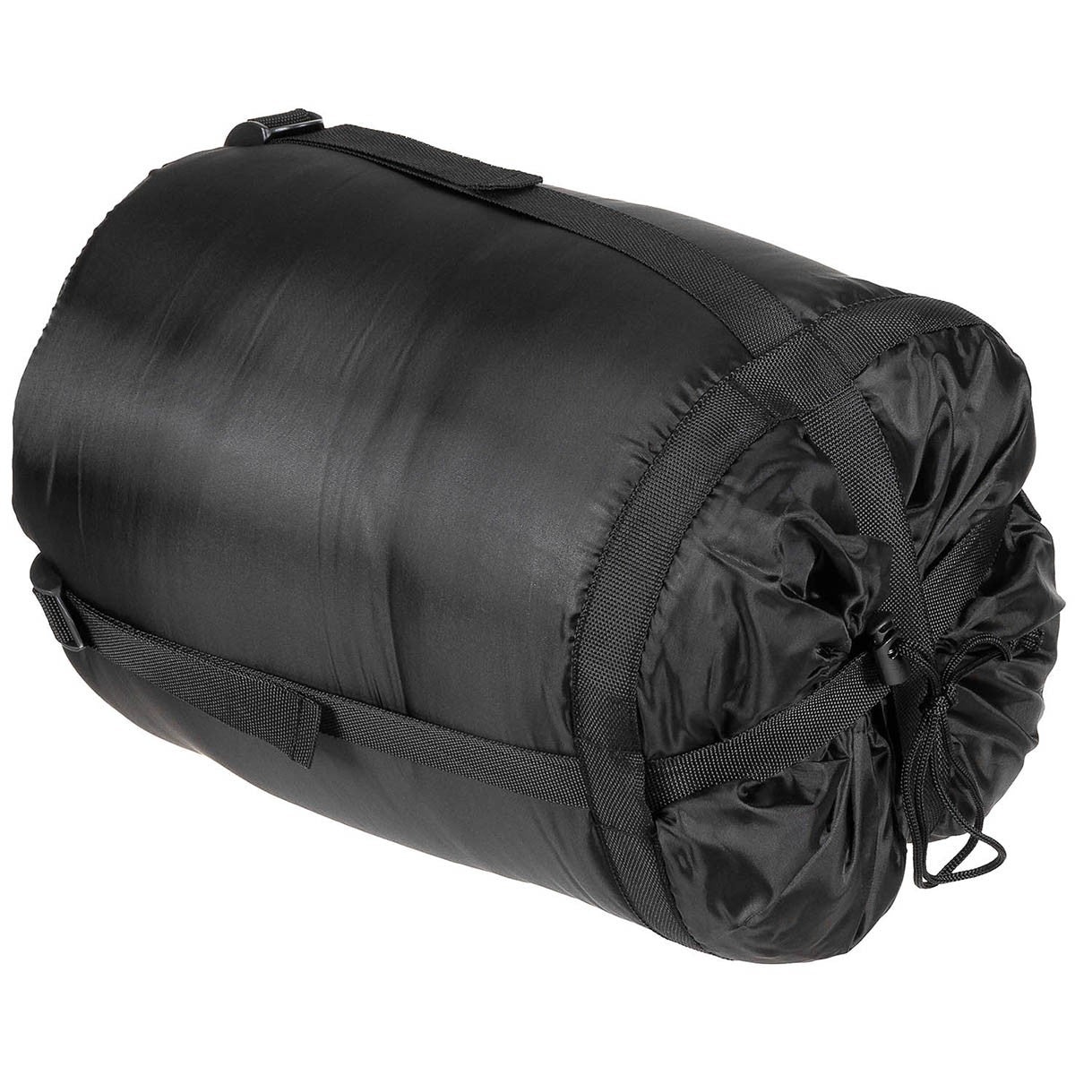 Mumienschlafsack, schwarz, 2-lagige Füllung