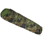 Mumienschlafsack, flecktarn, 2-lagige Füllung