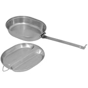 US Essgeschirr, Edelstahl, 2-teilig-Essen/Trinken/Kochen-Krisenbedarf