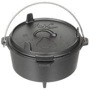 Feuertopf, "Dutch Oven", Gusseisen, ca. 3,8 l-Essen/Trinken/Kochen-Krisenbedarf