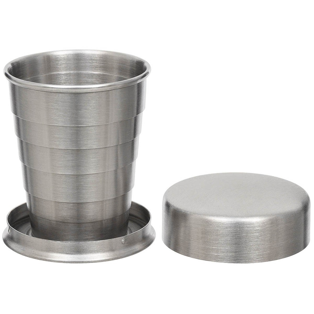 Trinkbecher, Teleskop, Edelstahl, 4 cl-Essen/Trinken/Kochen-Krisenbedarf