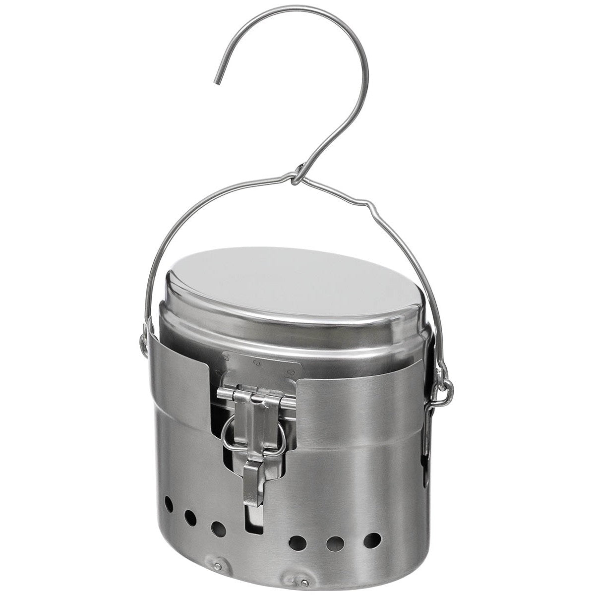 Schwed. Kochset, M40, Edelstahl, 3-teilig-Essen/Trinken/Kochen-Krisenbedarf