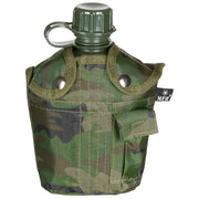 US Plastikfeldflasche, 1 l, Hülle, woodland-Essen/Trinken/Kochen-Krisenbedarf