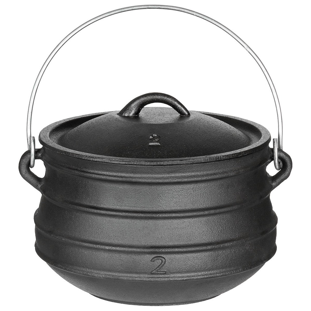 Topf, Gusseisen, ca. 5 l-Essen/Trinken/Kochen-Krisenbedarf