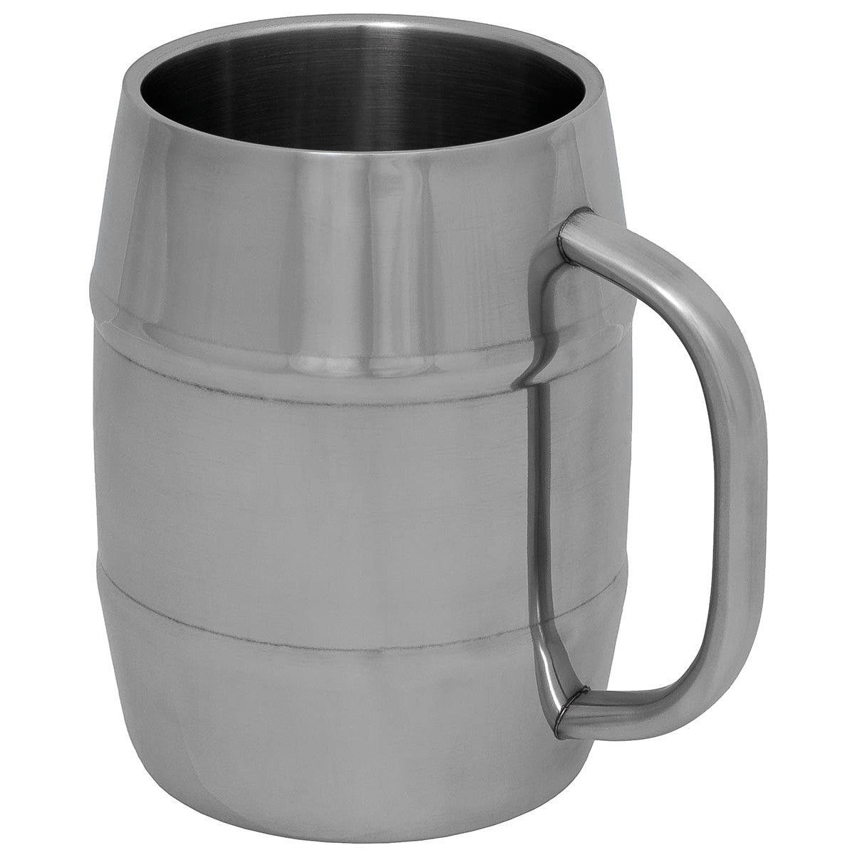 Krug, "Fass", Edelstahl, 1 l, doppelwandig-Essen/Trinken/Kochen-Krisenbedarf