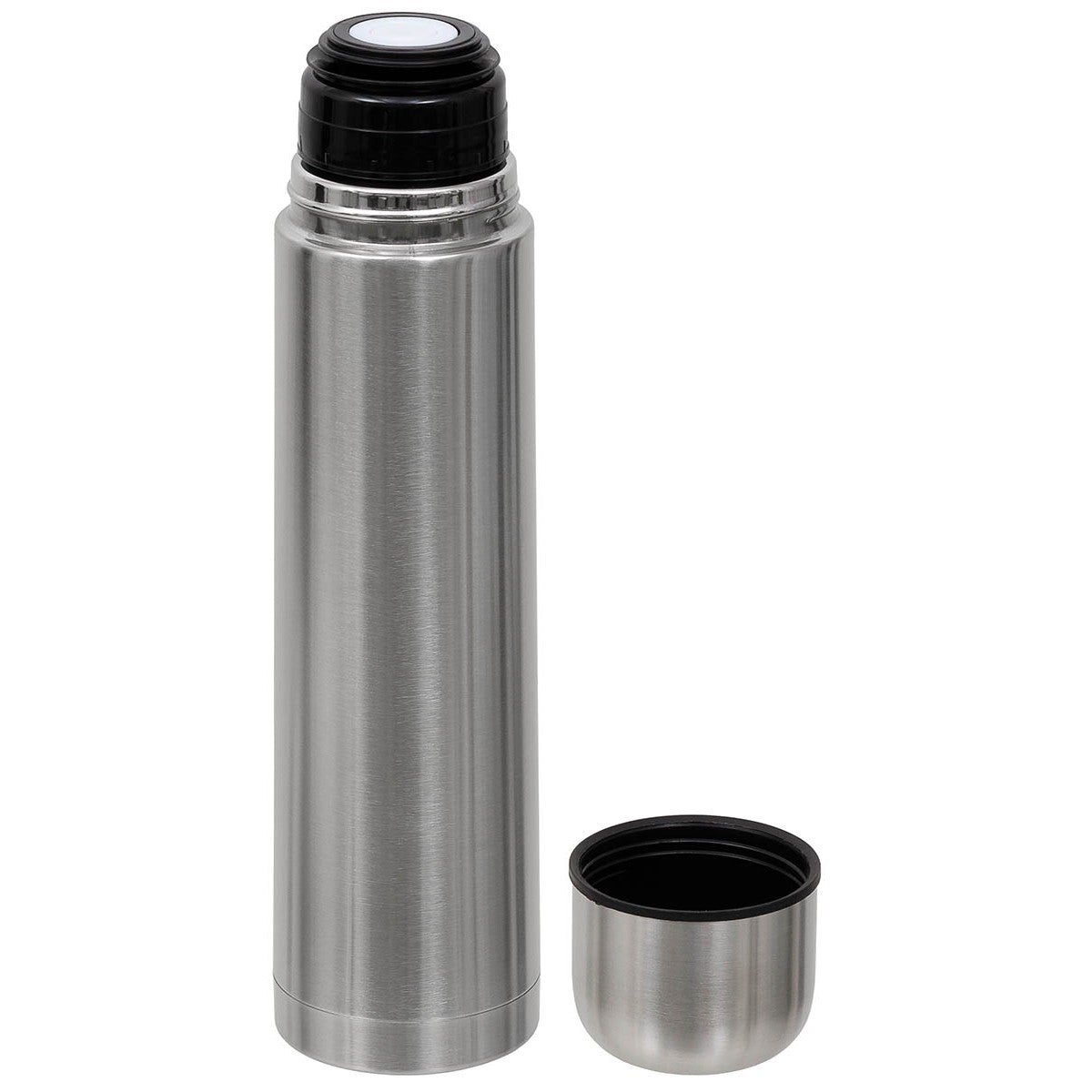 Vakuum-Thermoskanne, 1 l, Edelstahl-Essen/Trinken/Kochen-Krisenbedarf