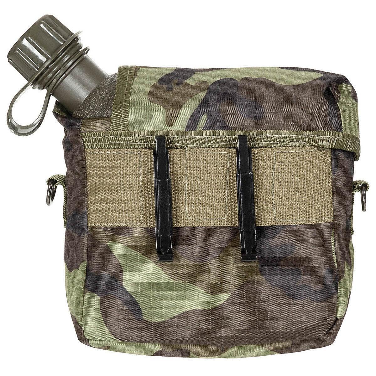 US Feldflasche, eckig, mit Hülle, M 95 CZ tarn, 2 Qt-Essen/Trinken/Kochen-Krisenbedarf